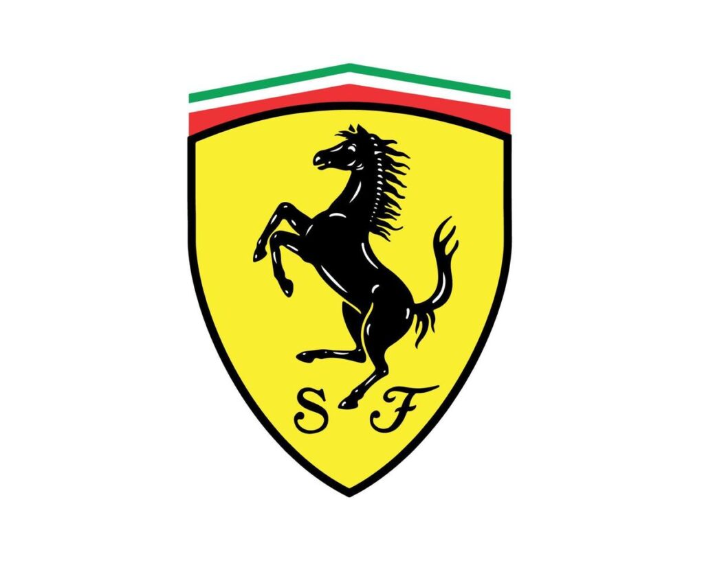 Ferrari logo for filtering ferrari's cars in renting car page